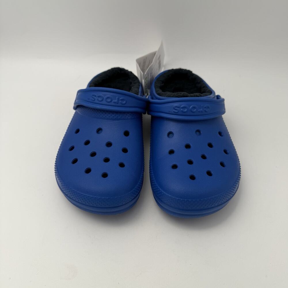 NEW Crocs Classic Clog Fleece Lined Blue Bolt Crocs Size Kids J3 Youth Size 3 - Picture 6 of 8